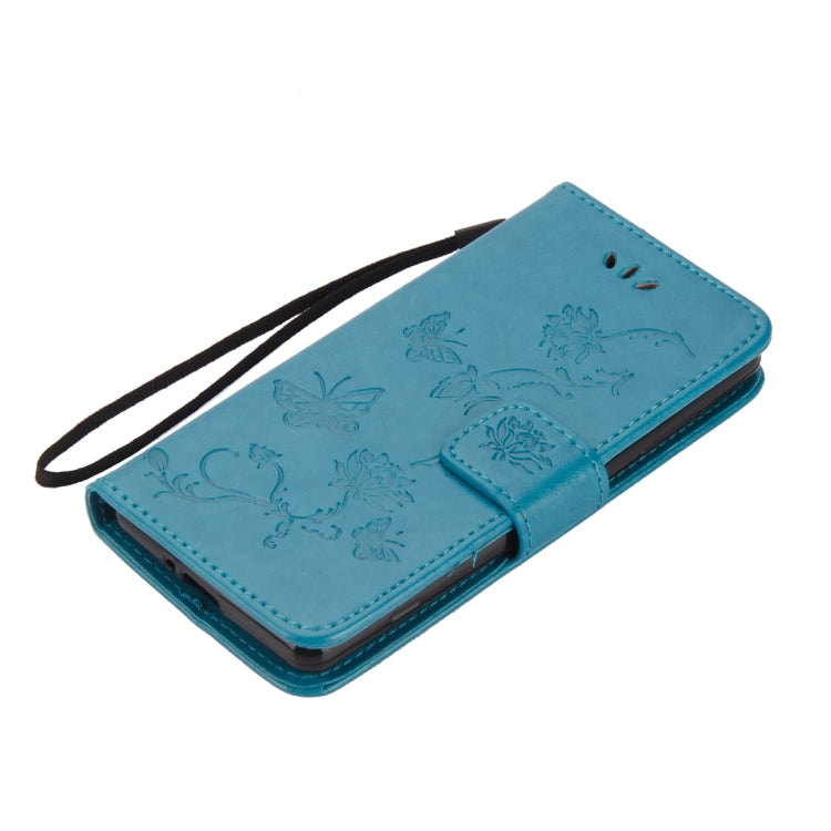 For Sony Xperia XZ2 Compact Lotus Butterfly Pattern Horizontal Flip Leather Case with Holder & Card Slots & Wallet & Lanyard