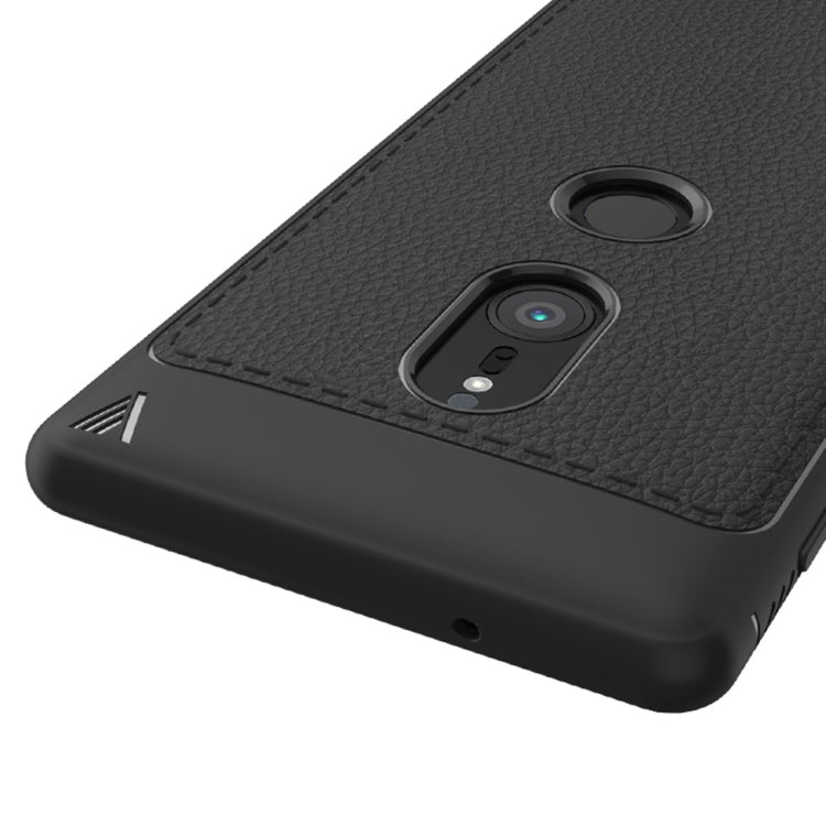 Lenuo Leshen Series for Sony Xperia XZ2 TPU Litchi Texture Dropproof Protective Back Cover Case