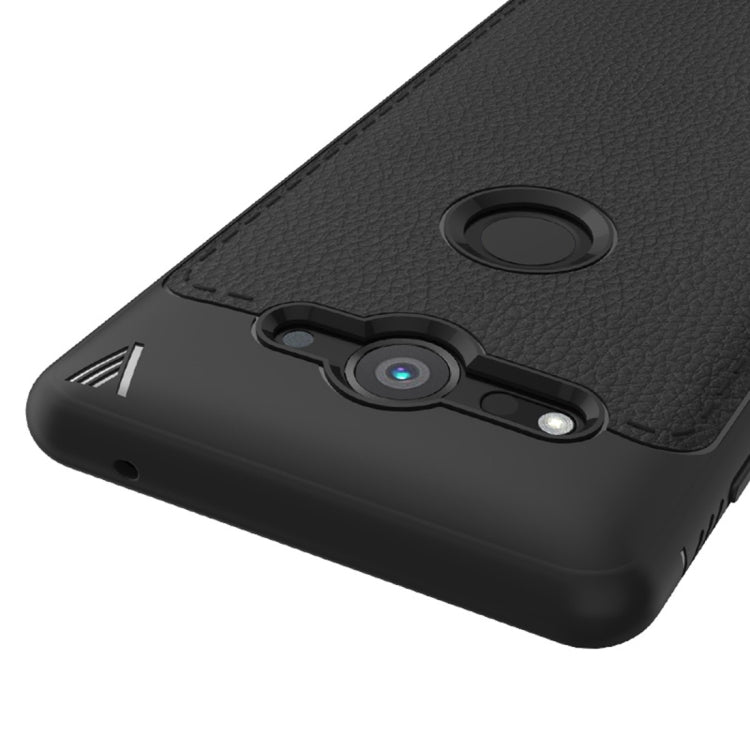 Lenuo Leshen Series for Sony Xperia XZ2 Compact TPU Litchi Texture Dropproof Protective Back Cover Case