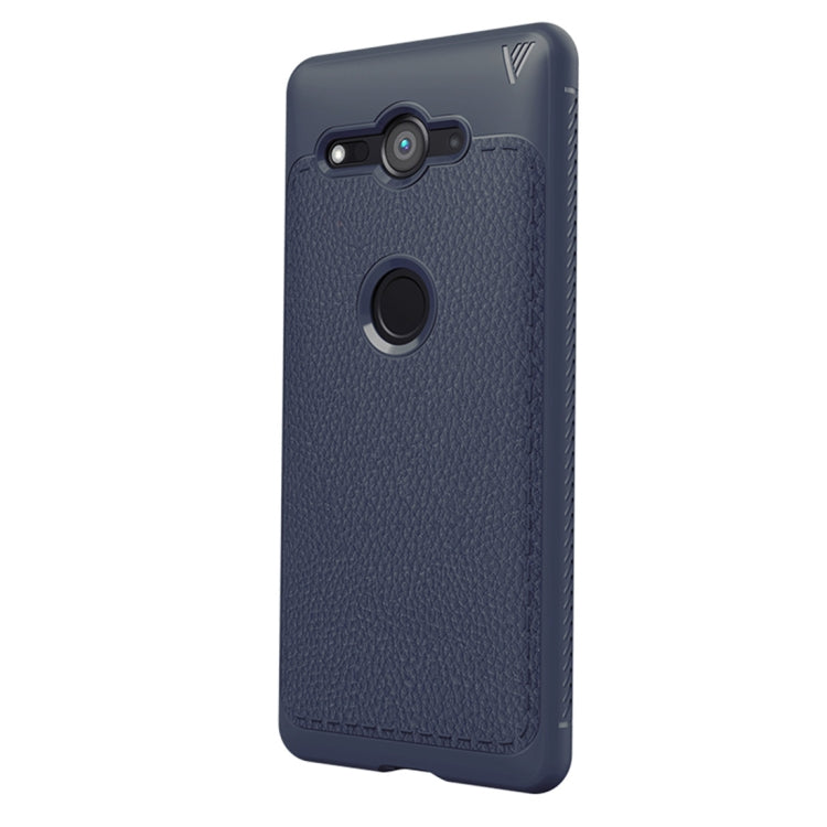 Lenuo Leshen Series for Sony Xperia XZ2 Compact TPU Litchi Texture Dropproof Protective Back Cover Case
