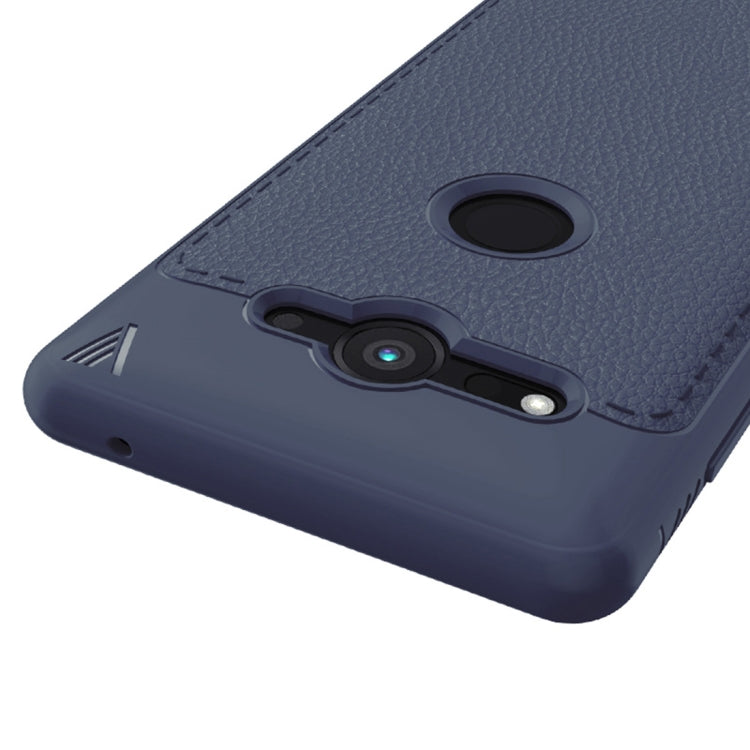 Lenuo Leshen Series for Sony Xperia XZ2 Compact TPU Litchi Texture Dropproof Protective Back Cover Case