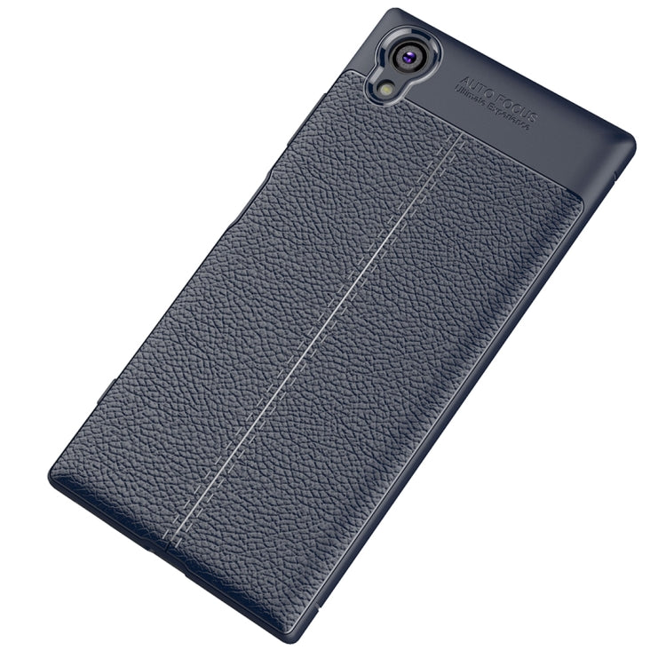 For Sony Xperia XA1 Plus Litchi Texture Soft TPU Protective Case