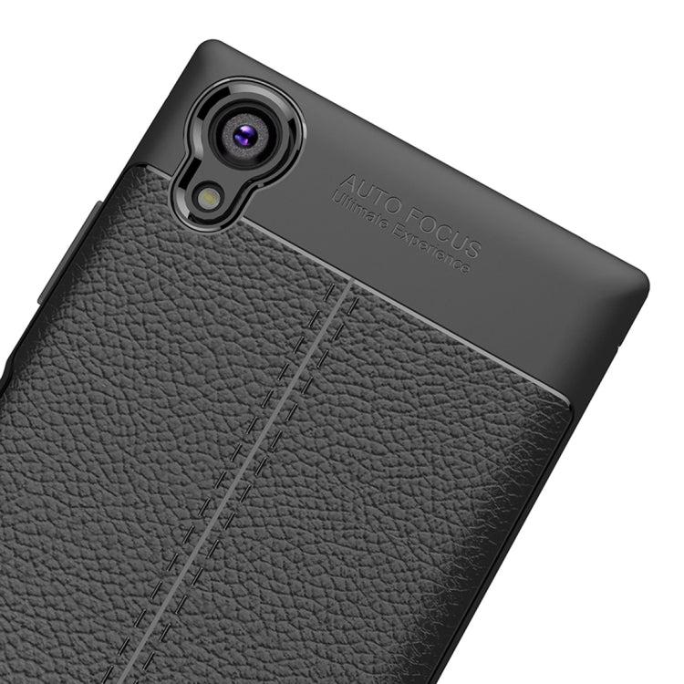 For Sony Xperia XA1 Plus Litchi Texture Soft TPU Protective Case