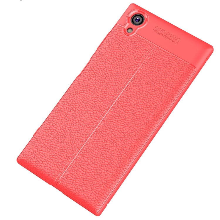 For Sony Xperia XA1 Plus Litchi Texture Soft TPU Protective Case