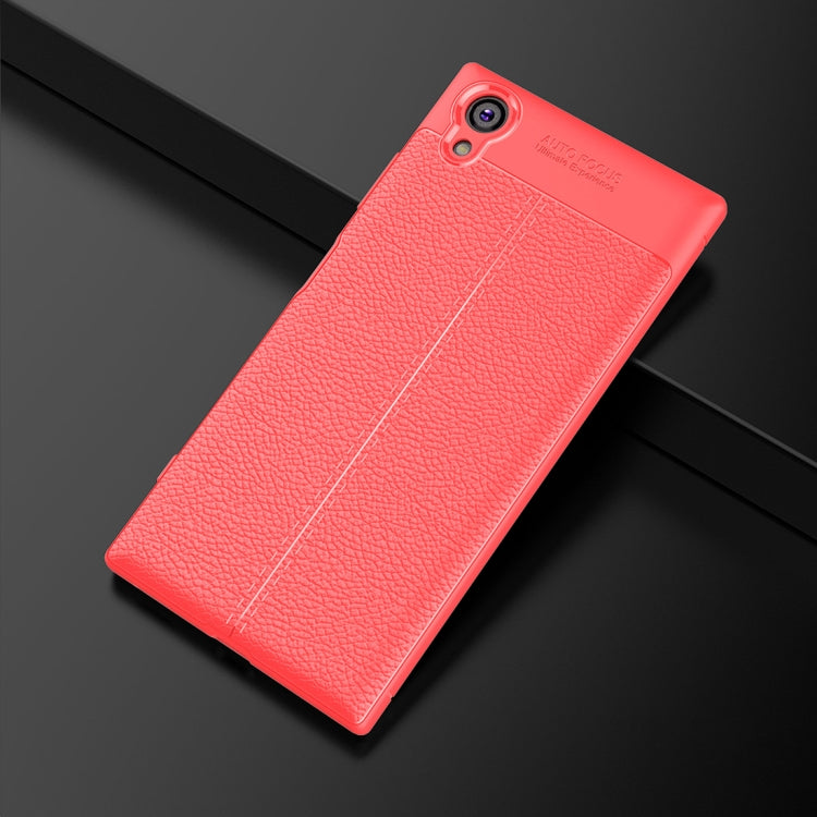 For Sony Xperia XA1 Plus Litchi Texture Soft TPU Protective Case