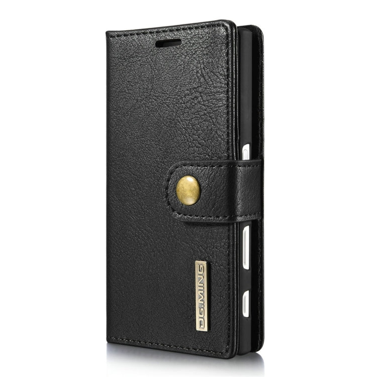 DG.MING for Sony Xperia X Compact Crazy Horse Texture Horizontal Flip Detachable Magnetic Protective Case with Holder & Card Slots & Wallet