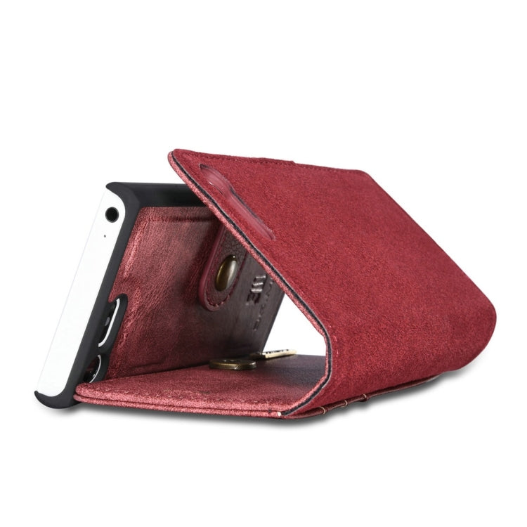 DG.MING for Sony Xperia X Compact Crazy Horse Texture Horizontal Flip Detachable Magnetic Protective Case with Holder & Card Slots & Wallet