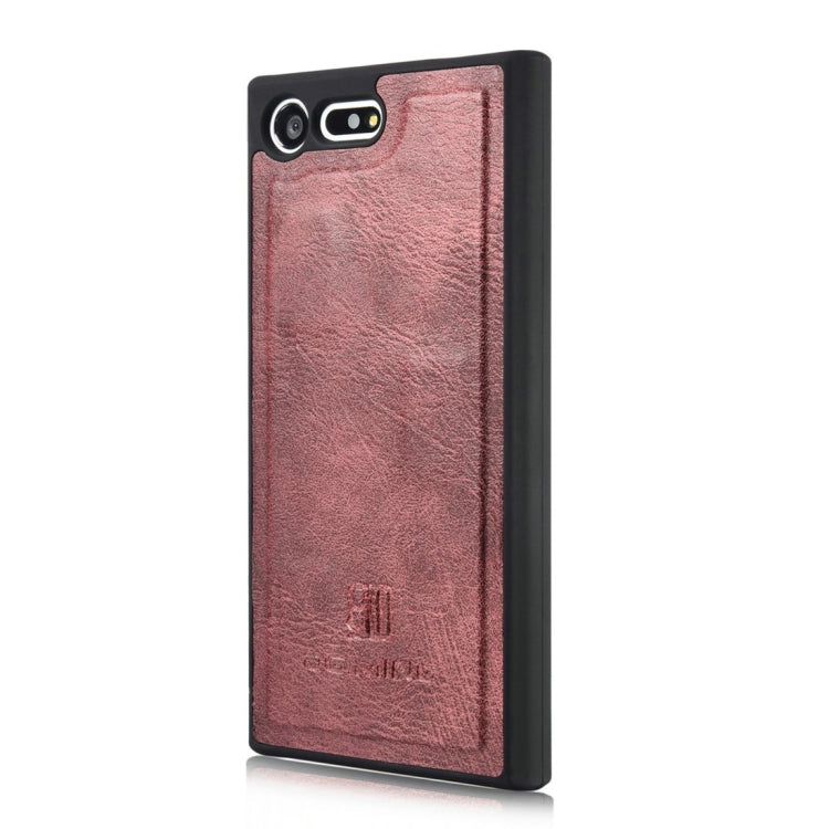 DG.MING for Sony Xperia X Compact Crazy Horse Texture Horizontal Flip Detachable Magnetic Protective Case with Holder & Card Slots & Wallet