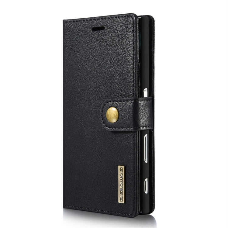 DG.MING for Sony Xperia XZ / XZs Crazy Horse Texture Horizontal Flip Detachable Magnetic Protective Case with Holder & Card Slots & Wallet