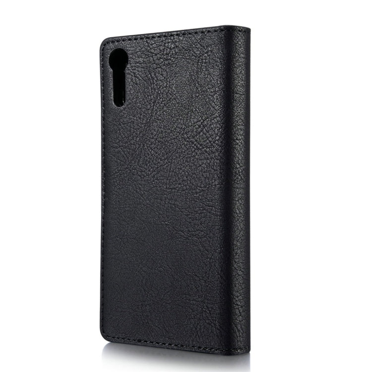DG.MING for Sony Xperia XZ / XZs Crazy Horse Texture Horizontal Flip Detachable Magnetic Protective Case with Holder & Card Slots & Wallet