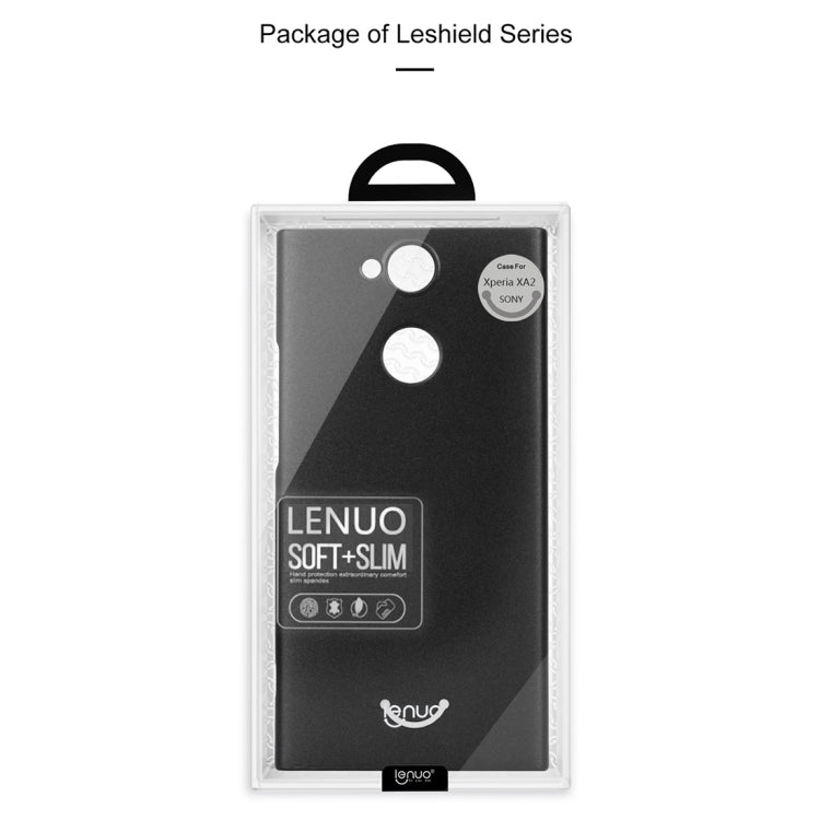 Lenuo Leshield Series Sony Xperia XA2 PC Dropproof Protective Back Cover Case(Blue)