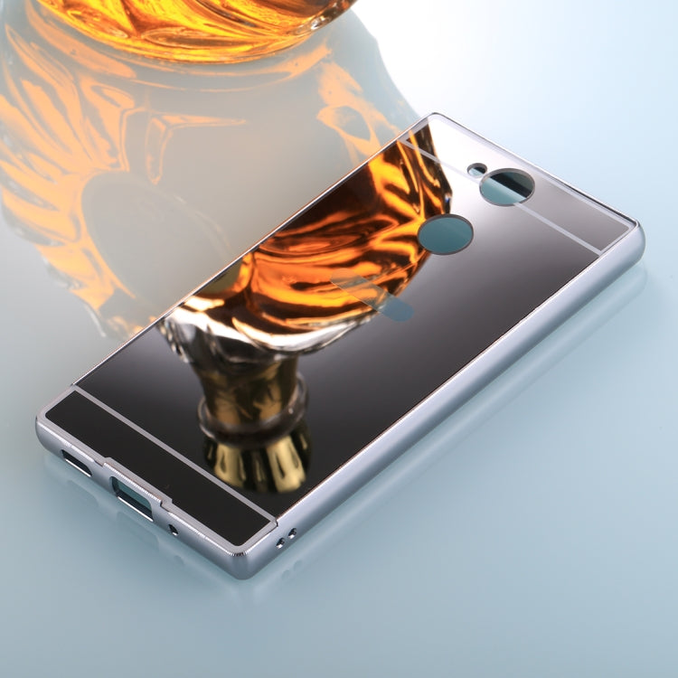 For Sony Xperia XA2 Electroplating + PC Mirror Protective Back Cover Case