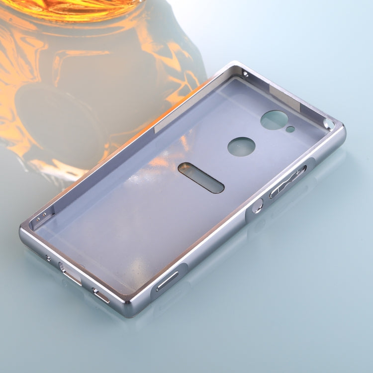 For Sony Xperia XA2 Electroplating + PC Mirror Protective Back Cover Case