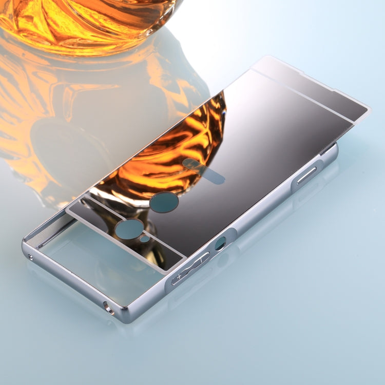 For Sony Xperia XA2 Electroplating + PC Mirror Protective Back Cover Case