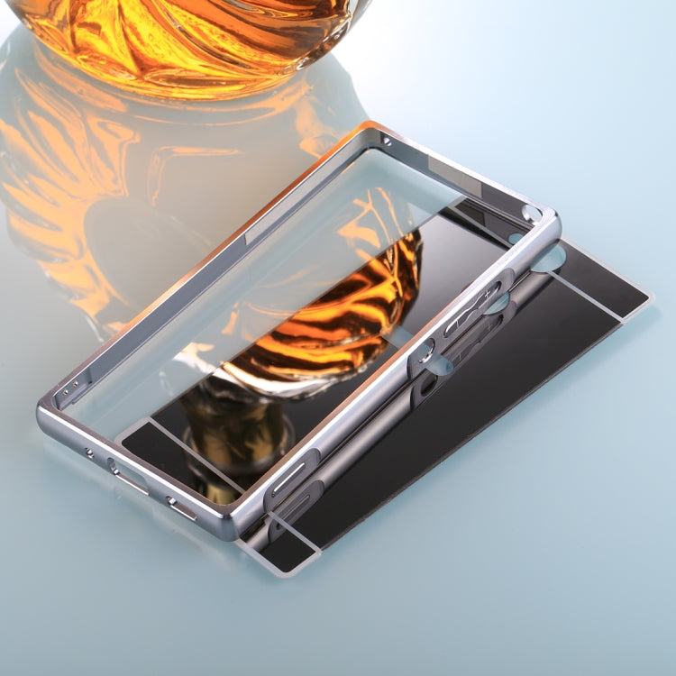 For Sony Xperia XA2 Electroplating + PC Mirror Protective Back Cover Case