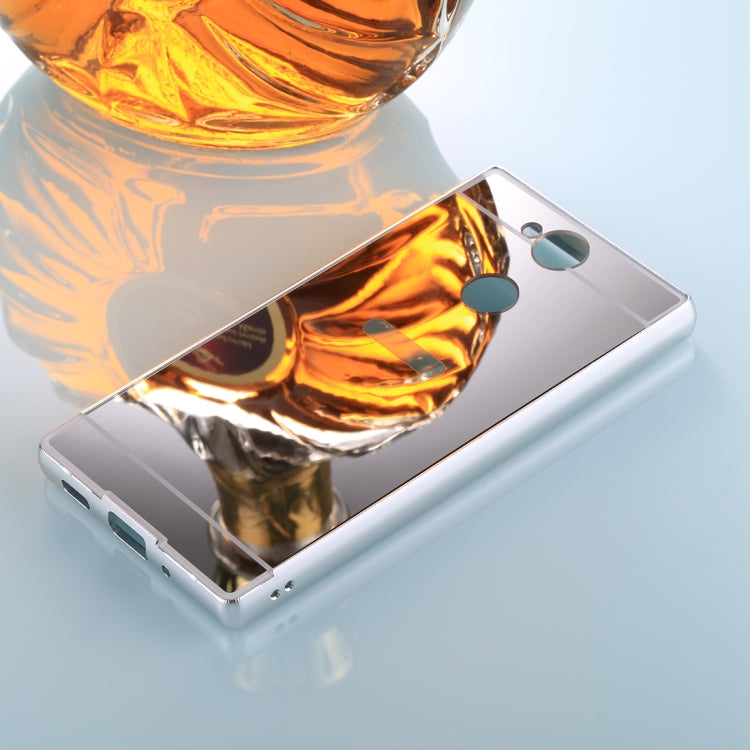 For Sony Xperia XA2 Electroplating + PC Mirror Protective Back Cover Case