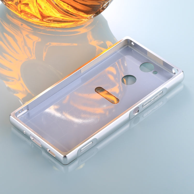 For Sony Xperia XA2 Electroplating + PC Mirror Protective Back Cover Case