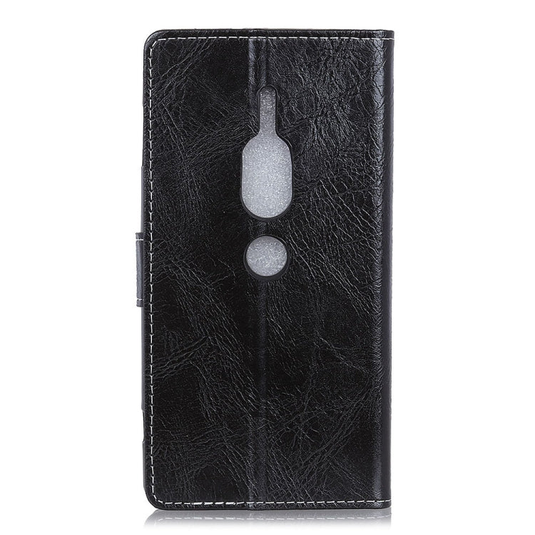 For Sony Xperia XZ2 Premium Retro Crazy Horse Texture Horizontal Flip Leather Case with Holder & Card Slots & Wallet & Photo Album