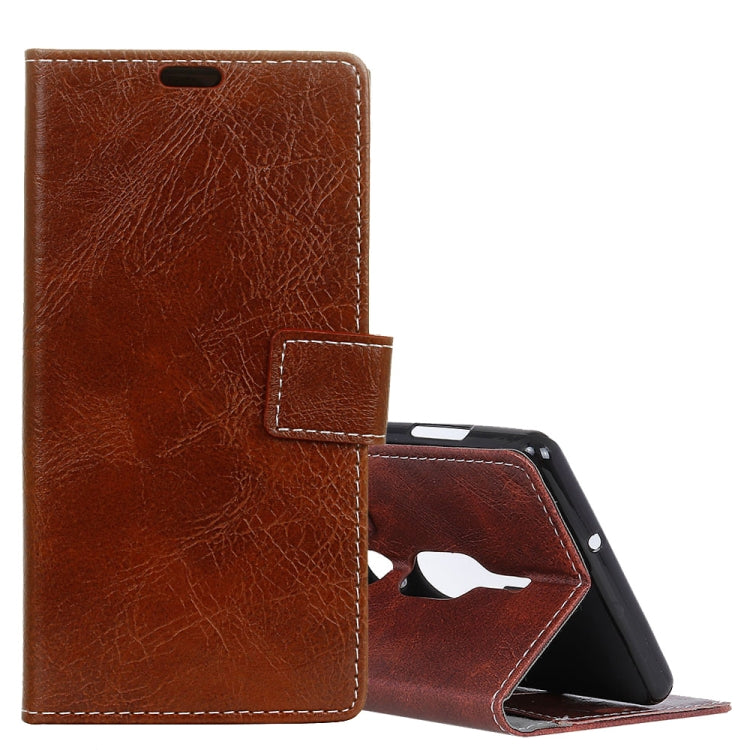 For Sony Xperia XZ2 Premium Retro Crazy Horse Texture Horizontal Flip Leather Case with Holder & Card Slots & Wallet & Photo Album