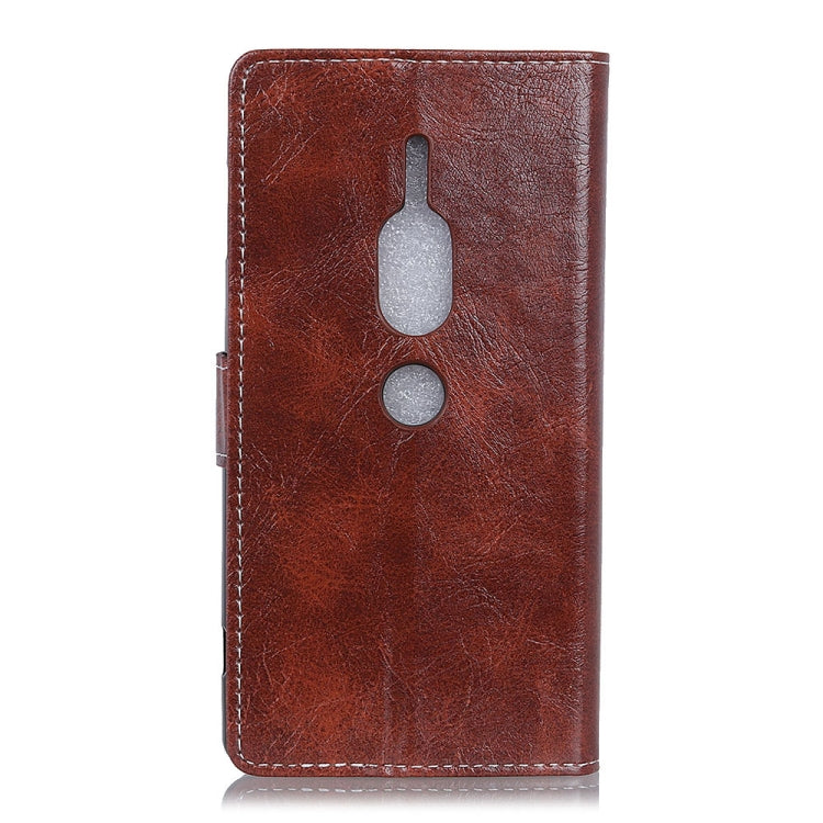 For Sony Xperia XZ2 Premium Retro Crazy Horse Texture Horizontal Flip Leather Case with Holder & Card Slots & Wallet & Photo Album