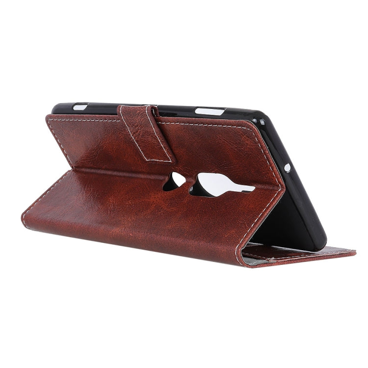 For Sony Xperia XZ2 Premium Retro Crazy Horse Texture Horizontal Flip Leather Case with Holder & Card Slots & Wallet & Photo Album