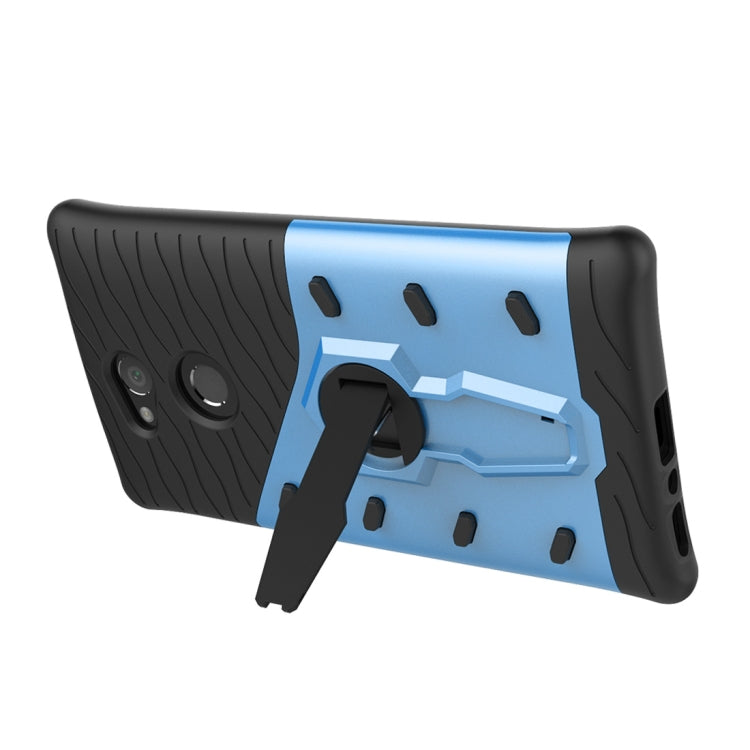 For Sony Xperia L2 PC + TPU Dropproof Sniper Hybrid Protective Back Case with 360 Degree Rotation Holder