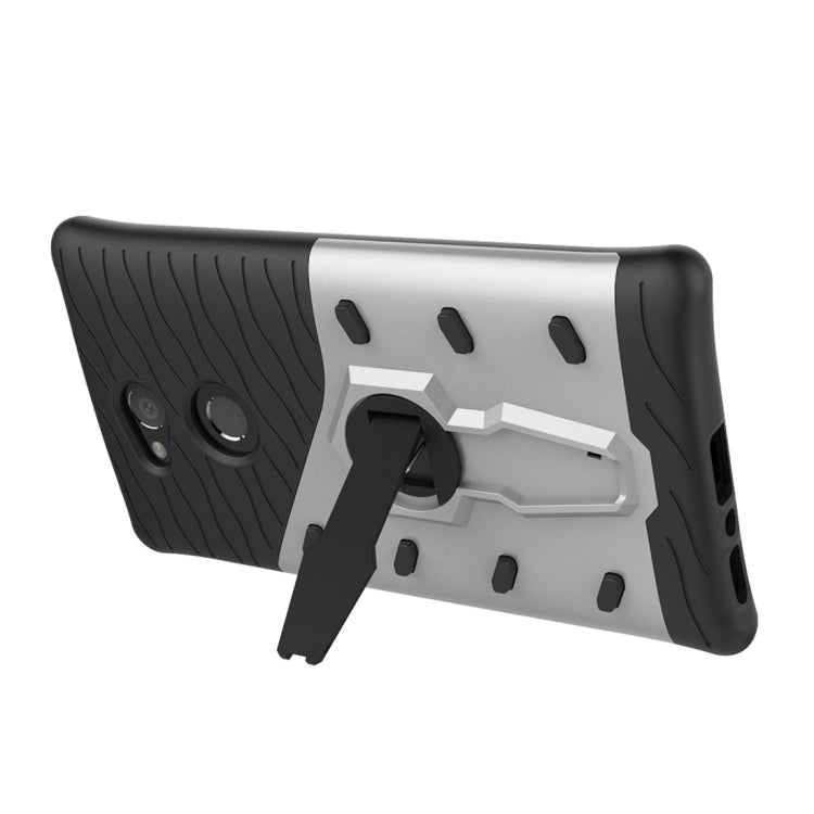 For Sony Xperia L2 PC + TPU Dropproof Sniper Hybrid Protective Back Case with 360 Degree Rotation Holder