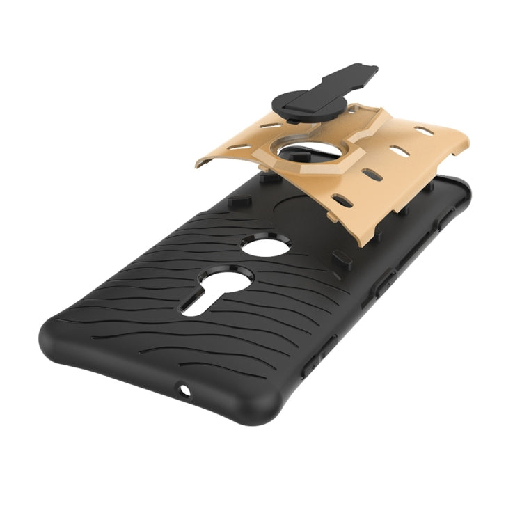 PC + TPU Dropproof Sniper Hybrid Protective Back Case with 360 Degree Rotation Holder  for Sony Xperia XZ2