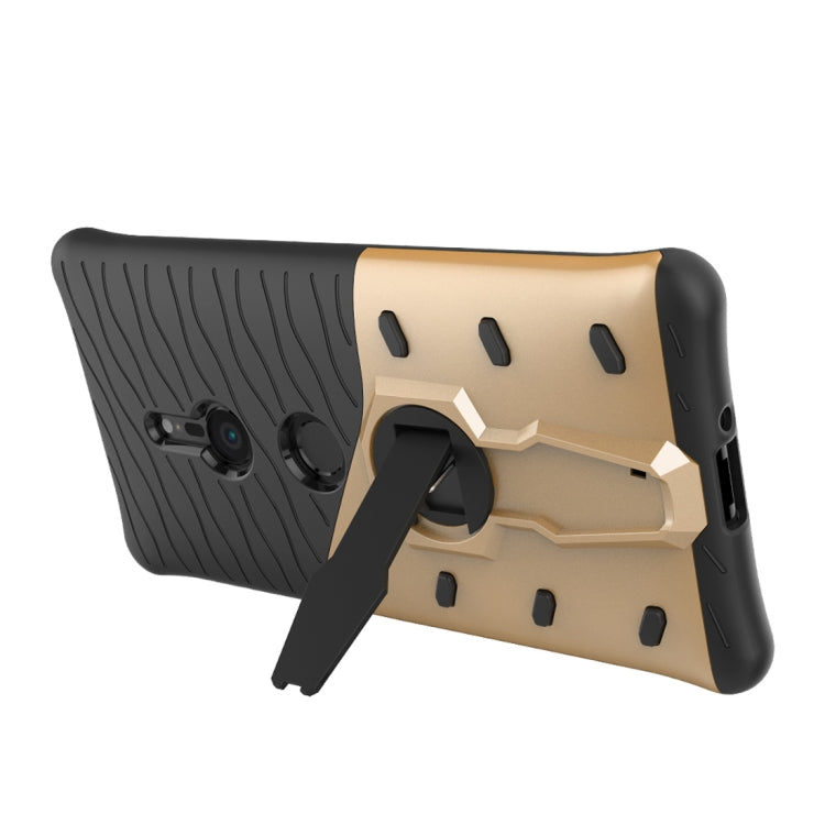 PC + TPU Dropproof Sniper Hybrid Protective Back Case with 360 Degree Rotation Holder  for Sony Xperia XZ2