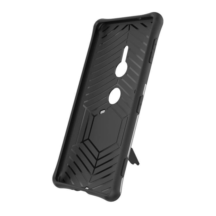 PC + TPU Dropproof Sniper Hybrid Protective Back Case with 360 Degree Rotation Holder  for Sony Xperia XZ2