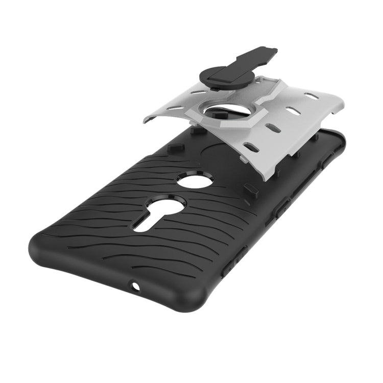 PC + TPU Dropproof Sniper Hybrid Protective Back Case with 360 Degree Rotation Holder  for Sony Xperia XZ2