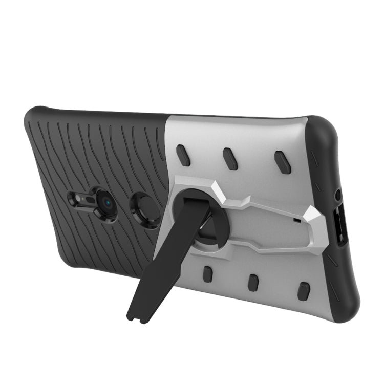 PC + TPU Dropproof Sniper Hybrid Protective Back Case with 360 Degree Rotation Holder  for Sony Xperia XZ2