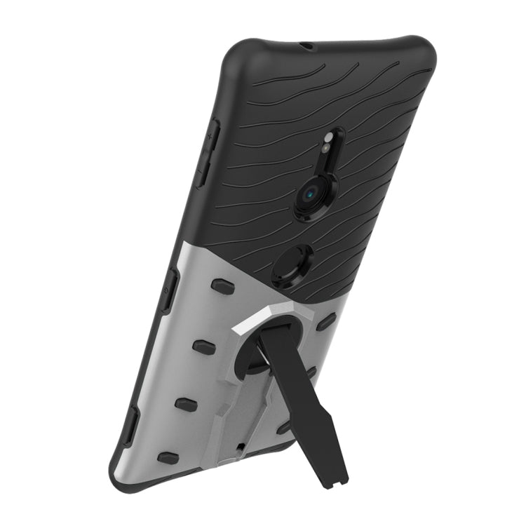 PC + TPU Dropproof Sniper Hybrid Protective Back Case with 360 Degree Rotation Holder  for Sony Xperia XZ2