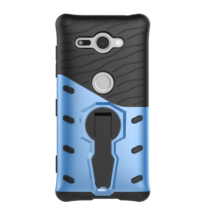 For Sony Xperia XZ2 Compact PC + TPU Dropproof Sniper Hybrid Protective Back Case with 360 Degree Rotation Holder