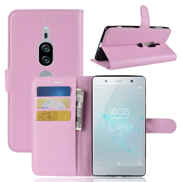 Litchi Texture Horizontal Flip Leather Case for Sony Xperia