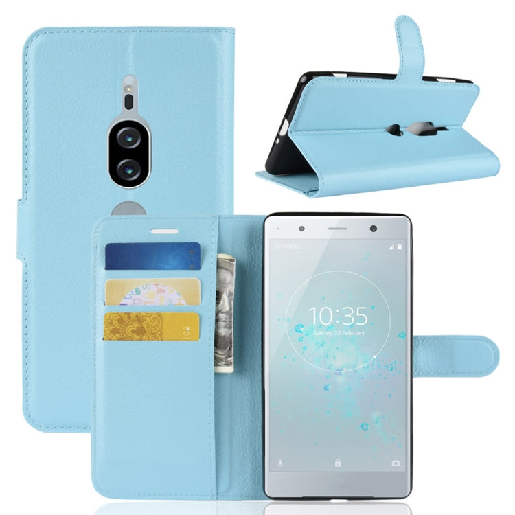 Litchi Texture Horizontal Flip Leather Case for Sony Xperia