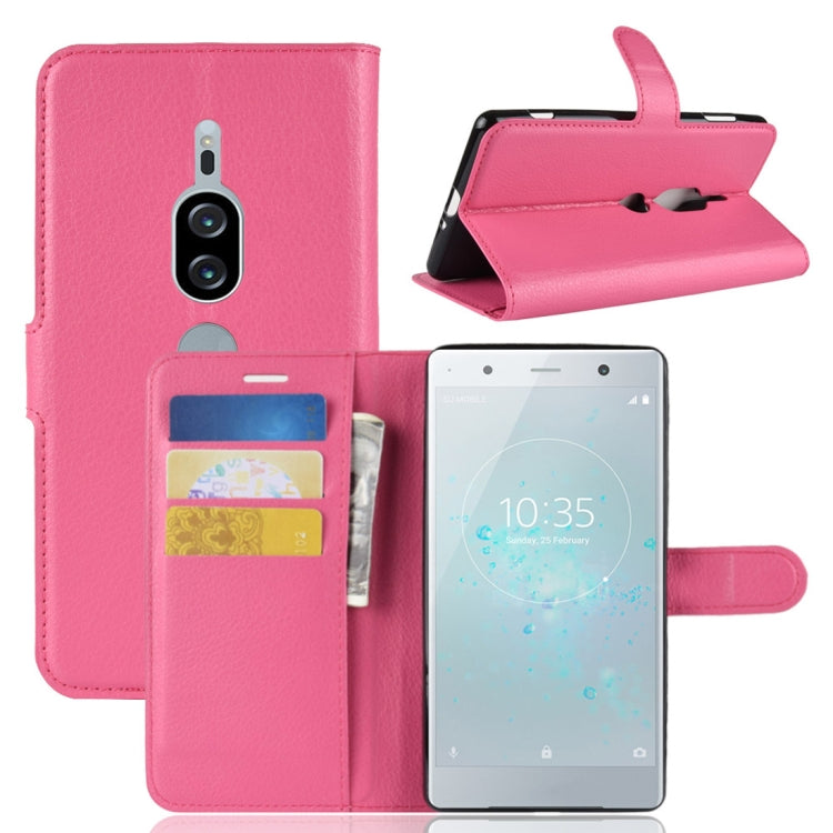 Litchi Texture Horizontal Flip Leather Case for Sony Xperia