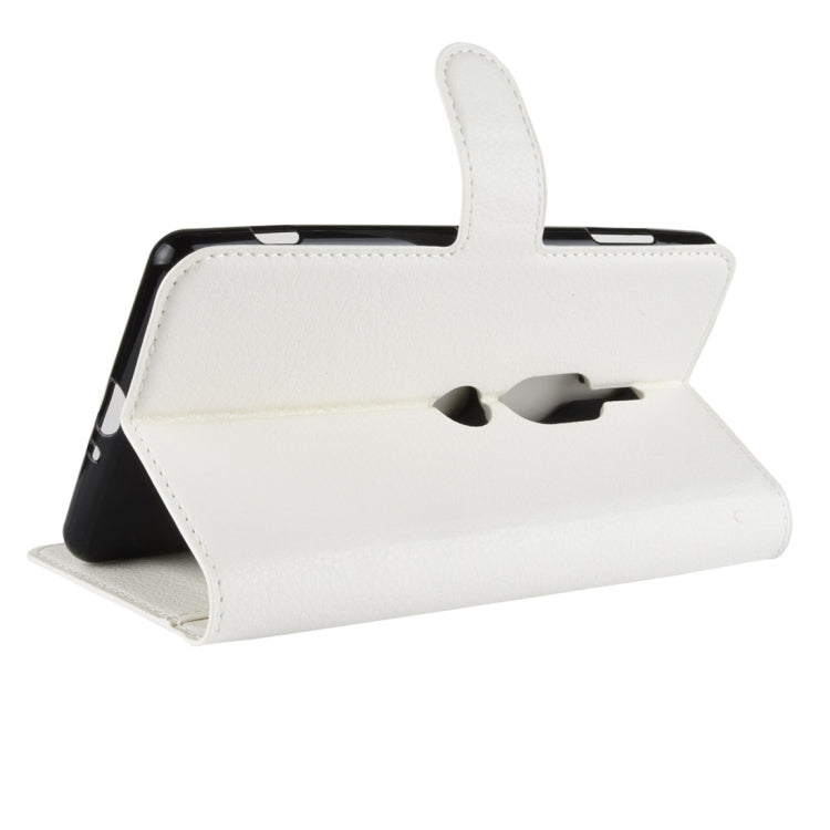 Litchi Texture Horizontal Flip Leather Case for Sony Xperia