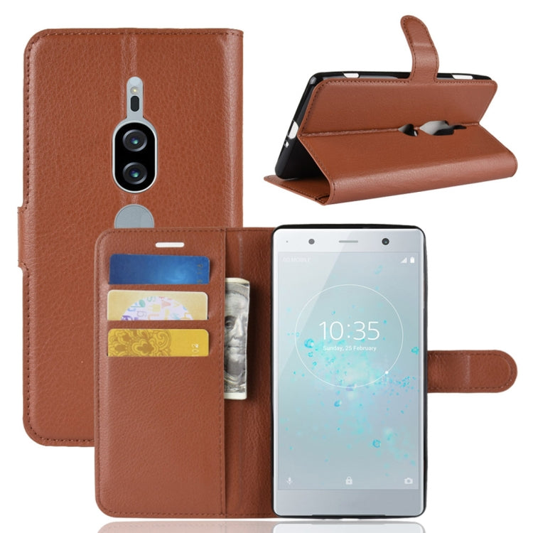 Litchi Texture Horizontal Flip Leather Case for Sony Xperia