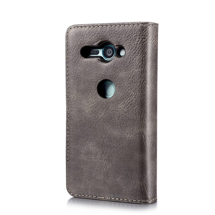 Crazy Horse Texture Flip Detachable Magnetic Leather Case for Sony Xperia XZ2 Compact, with Holder & Card Slots & Wallet