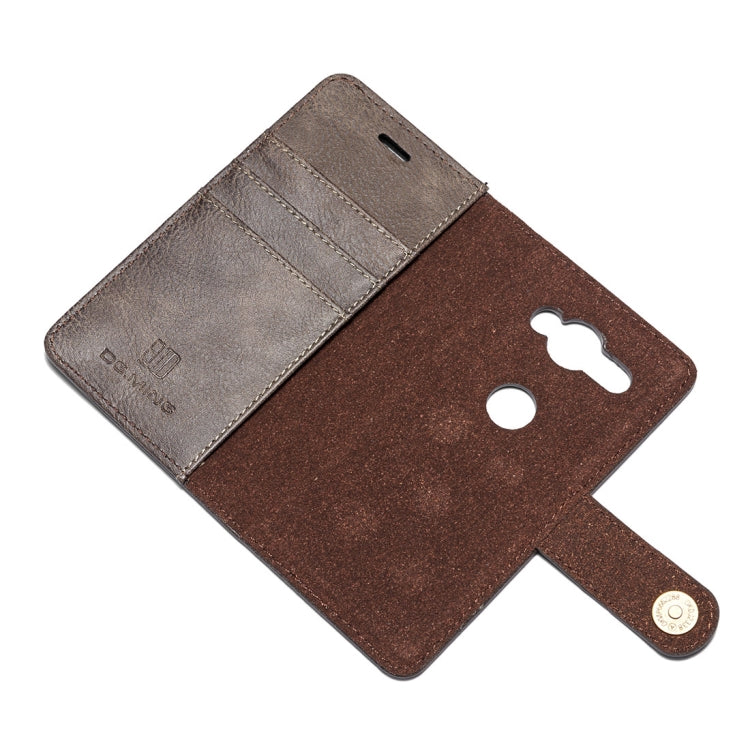 Crazy Horse Texture Flip Detachable Magnetic Leather Case for Sony Xperia XZ2 Compact, with Holder & Card Slots & Wallet