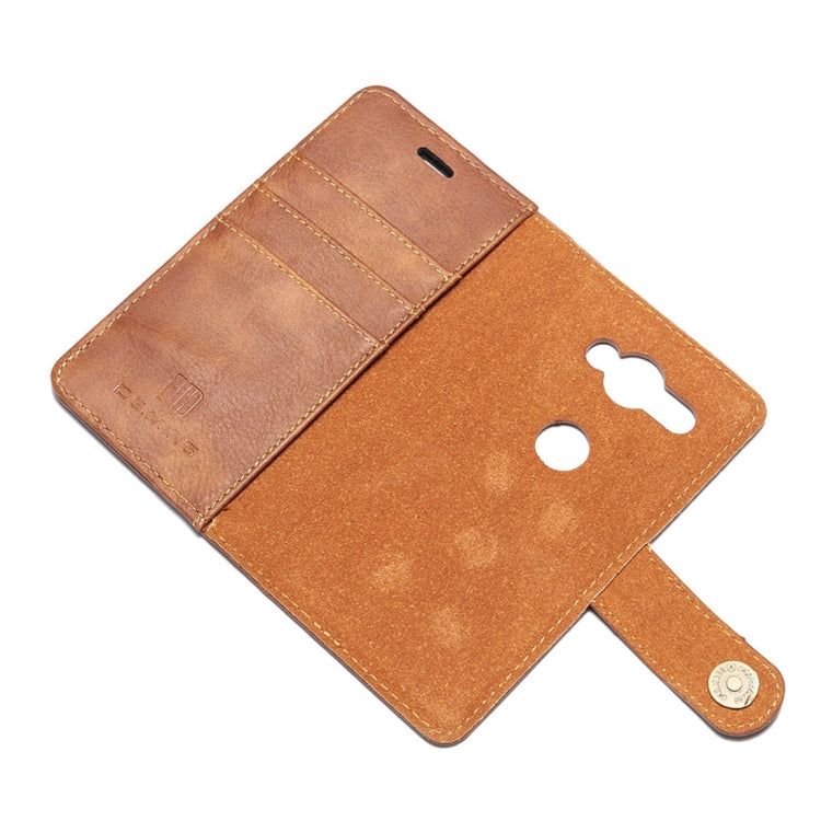 Crazy Horse Texture Flip Detachable Magnetic Leather Case for Sony Xperia XZ2 Compact, with Holder & Card Slots & Wallet