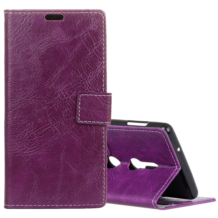 Retro Crazy Horse Texture Horizontal Flip Leather Case for Sony Xperia XZ3, with Holder & Card Slots & Wallet & Photo Frame
