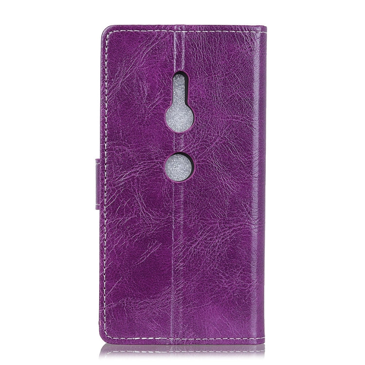 Retro Crazy Horse Texture Horizontal Flip Leather Case for Sony Xperia XZ3, with Holder & Card Slots & Wallet & Photo Frame