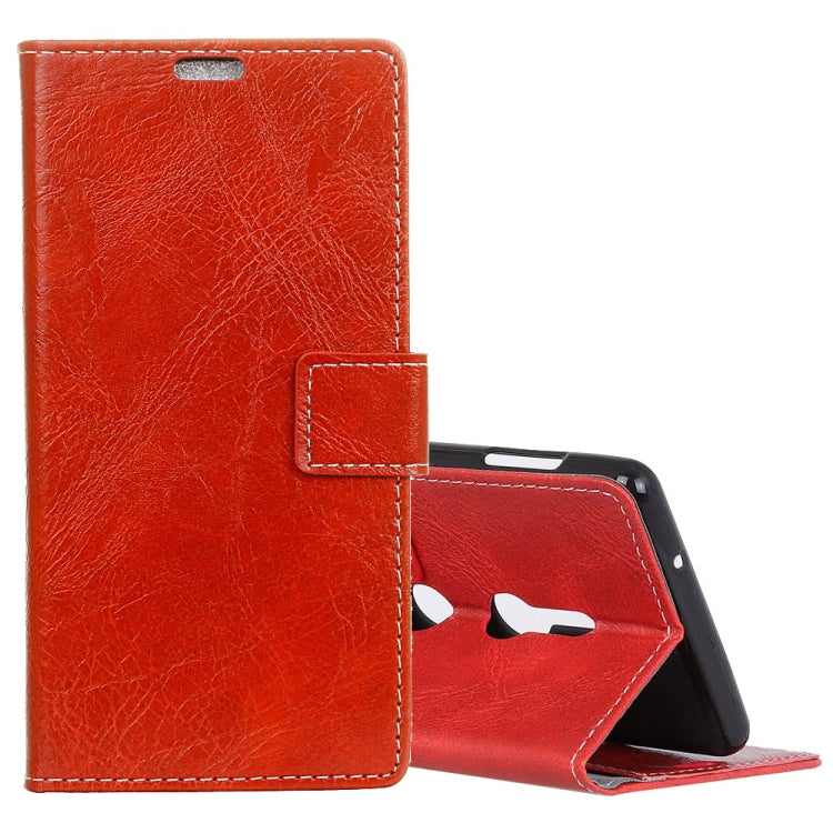 Retro Crazy Horse Texture Horizontal Flip Leather Case for Sony Xperia XZ3, with Holder & Card Slots & Wallet & Photo Frame