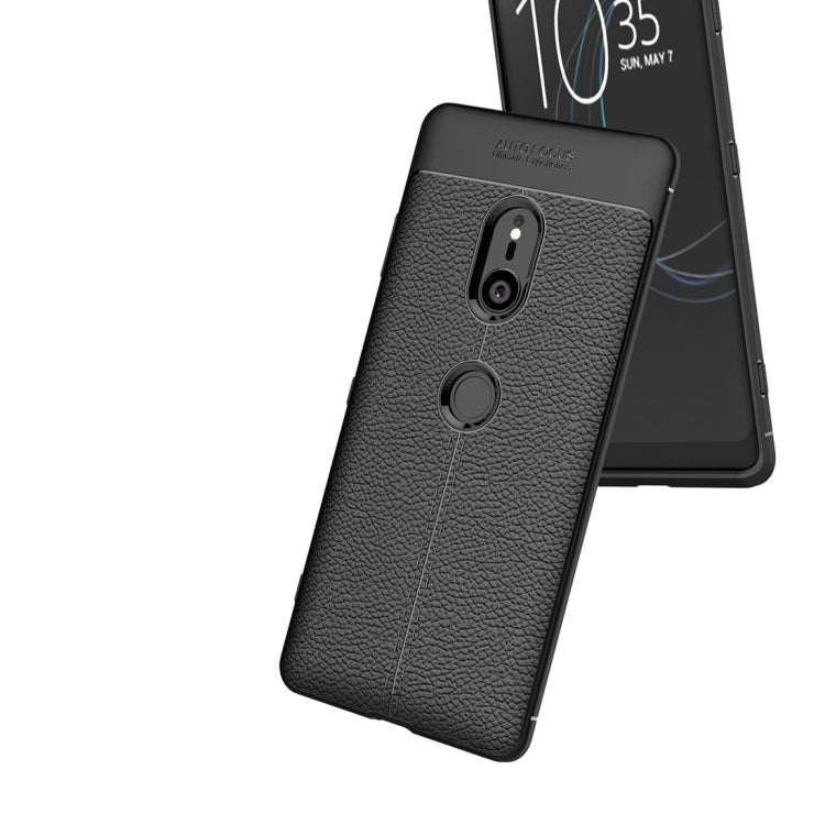 Litchi Texture TPU Shockproof Case for Sony Xperia XZ3