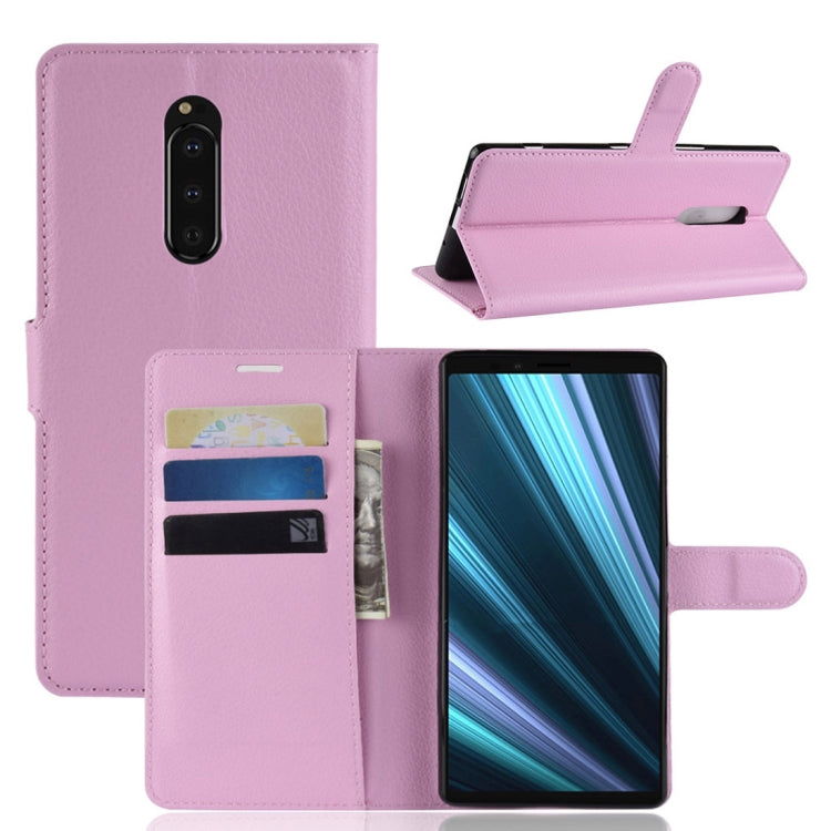 Litchi Texture Horizontal Flip Leather Case for Sony Xperia XZ4 / Xperia 1, with Wallet & Holder & Card Slots