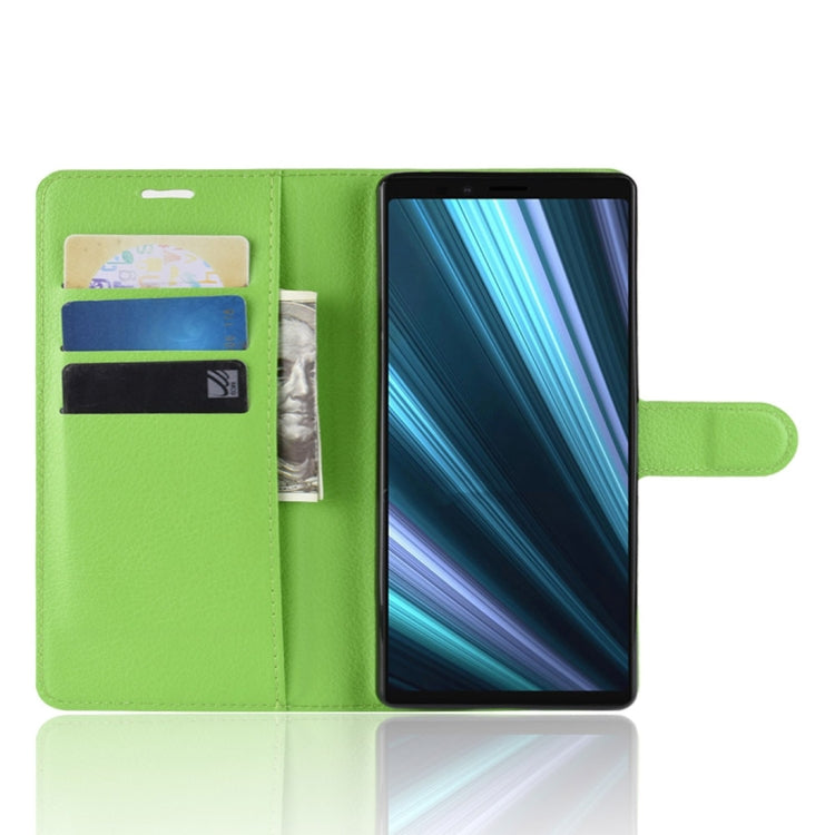 Litchi Texture Horizontal Flip Leather Case for Sony Xperia XZ4 / Xperia 1, with Wallet & Holder & Card Slots