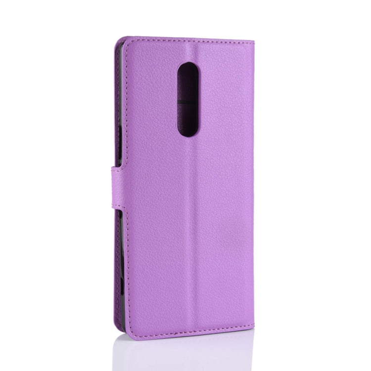 Litchi Texture Horizontal Flip Leather Case for Sony Xperia XZ4 / Xperia 1, with Wallet & Holder & Card Slots
