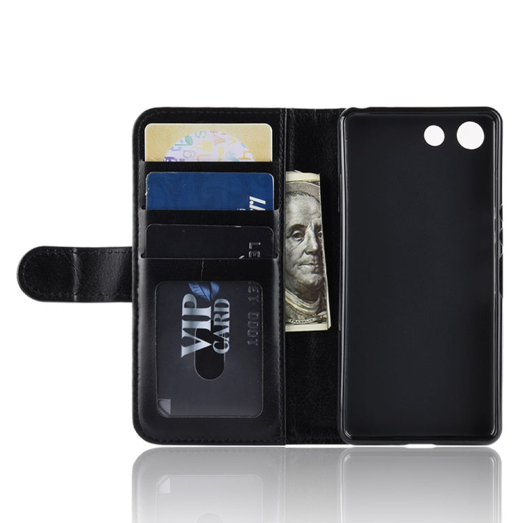 R64 Texture Single Fold Horizontal Flip Leather Case for Sony Xperia XZ4 Compact, with Holder & Wallet & Card Slots & Photo Frame